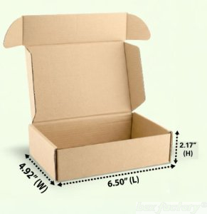 Mailer Brown Box (3 Ply) 6.50x4.92x2.17 Inch
